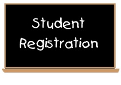 student registration on a blackboard