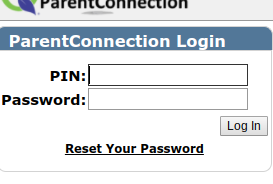 Parent Portal login screenshot