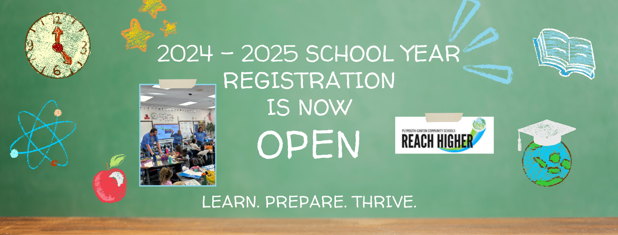 2024 - 2025 school year registration is now open